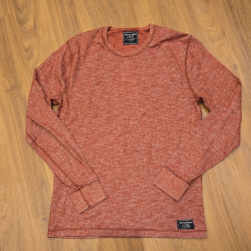 American Eagle Outfitters Red Long Sleeve Shirt